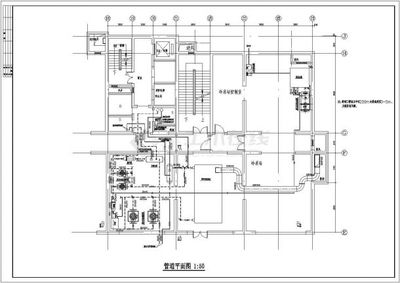 直燃雙效溴化鋰吸收式制冷機組冷凍設(shè)計圖紙